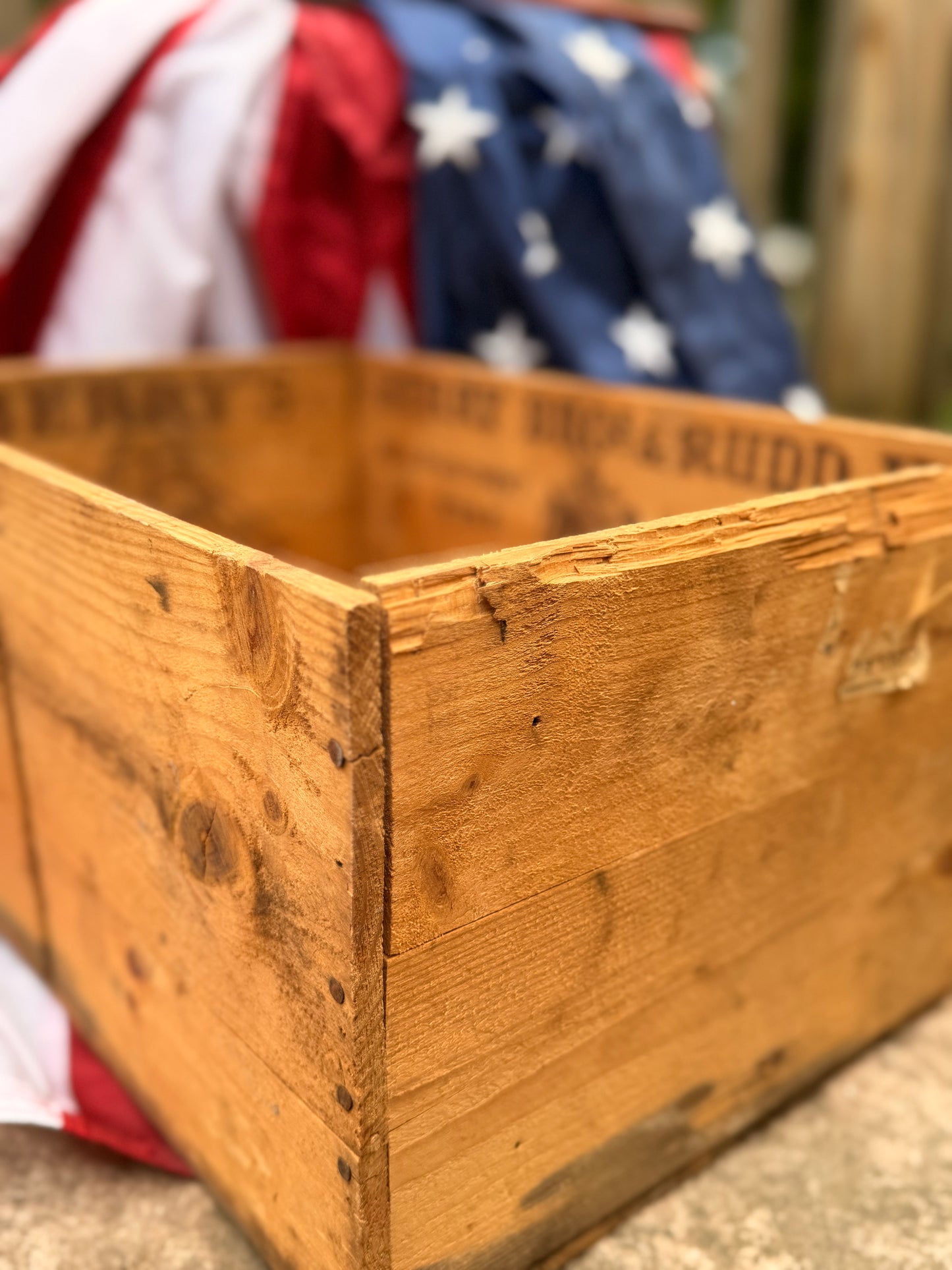 Vintage San Francisco & NYC Cutty Sark Wood Crate