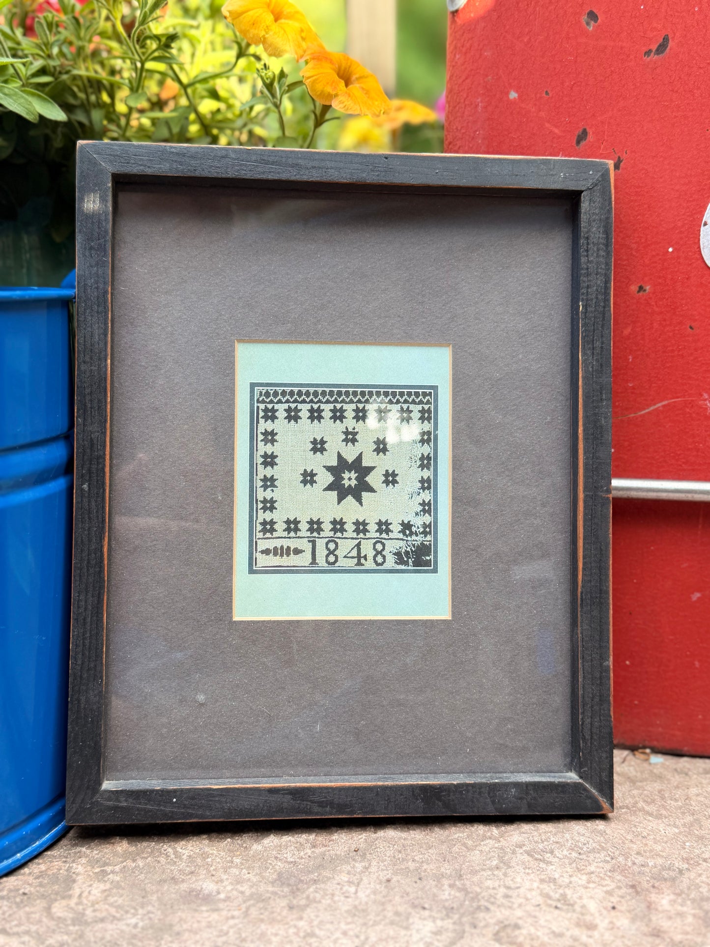 Limited Edition Mary Rutherford Embossed Art Print – "1848" Star Quilt Motif